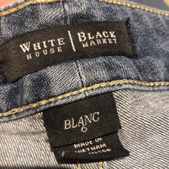 White House Black market, Capri jeans with zippers on the bottom. - Picture 10 of 10
